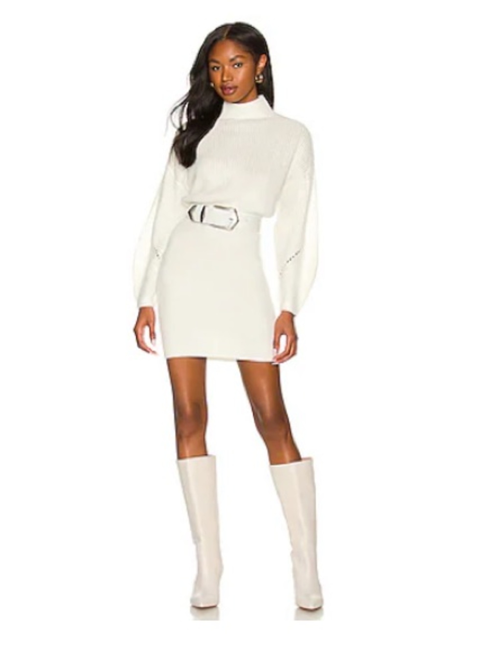 MAJORELLE Monette Mini Dress in Ivory